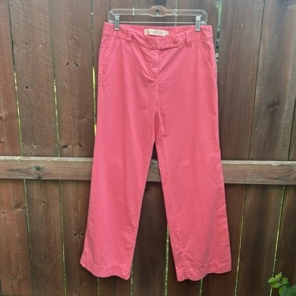 J. Crew Classic Twill Coral Chinos Size 4 NWT